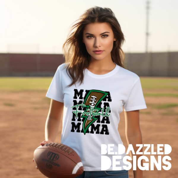 Football Mama- Green Bolt