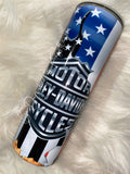 Harley Flag Tumbler